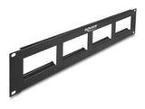 Delock 81378 Easy 45 19″ Patch Panel Cut-Out 4 X 90.5 X 45.2 Mm, 2U, Black