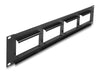 Delock 81378 Easy 45 19″ Patch Panel Cut-Out 4 X 90.5 X 45.2 Mm, 2U, Black