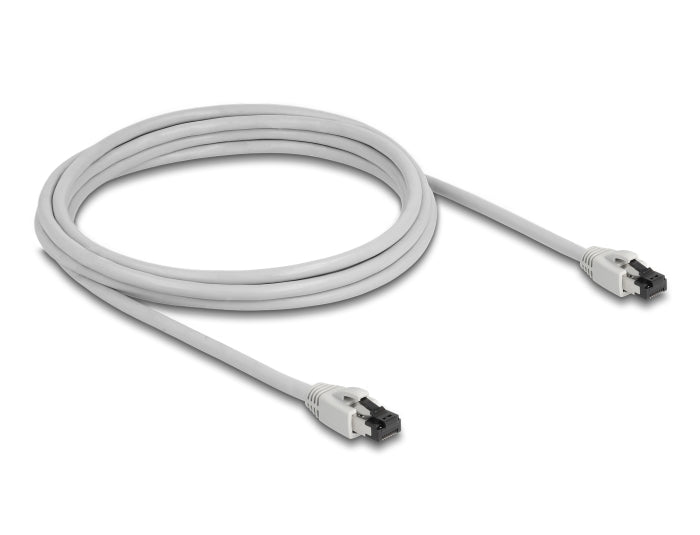 Delock 80561 Rj45 Network Cable Cat.8.1 S/Ftp 3 M Up To 40 Gbps Grey