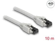 Delock 80564 Rj45 Network Cable Cat.8.1 S/Ftp 10 M Up To 40 Gbps Grey