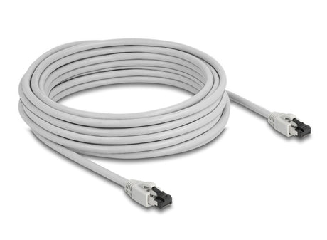 Delock 80564 Rj45 Network Cable Cat.8.1 S/Ftp 10 M Up To 40 Gbps Grey