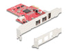 Delock 90738 Pci Express X1 Card To 2 X External Firewire B