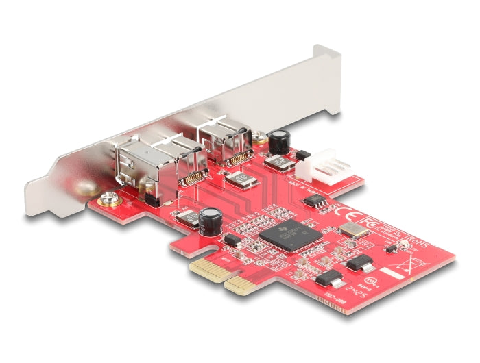 Delock 90738 Pci Express X1 Card To 2 X External Firewire B