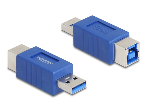 Delock 67217 Usb 5 Gbps Adapter Usb Type-A Male To Usb Type-B Female (Crossed)