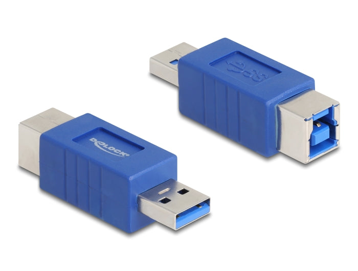 Delock 67217 Usb 5 Gbps Adapter Usb Type-A Male To Usb Type-B Female (Crossed)