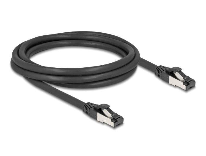 Delock 80572 Rj45 Network Cable Cat.8.1 S/Ftp 2 M Up To 40 Gbps Black