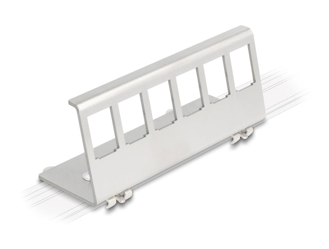 Delock 90656 Keystone Metal Mounting 6 Port For Din Rail