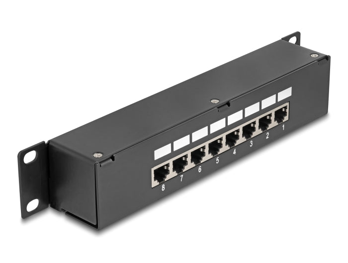 Delock 43304 10″ Coupler Patch Panel 8 Port Cat.6