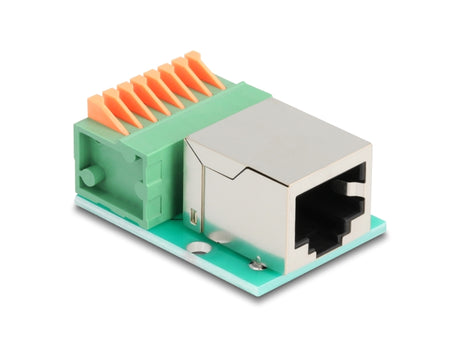 Delock 90652 Rj45 Female To Terminal Block With Push-Button Cat.5E