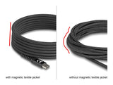 Delock 81119 Usb 2.0 Cable Usb Type-C™ Male To Male W/ Magnetic Textile Jacket