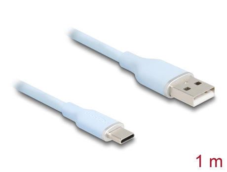 Delock 81222 Usb 2.0 Cable Usb Type-A Male To Usb Type-C™ Male 1 M Blue