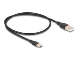 Delock 81225 Usb 2.0 Cable Usb Type-A Male To Usb Type-C™ Male 0.5 M Black