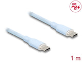 Delock 81234 Usb 2.0 Cable Usb Type-C™ Male To Male Pd 3.0 60 W 1 M Blue