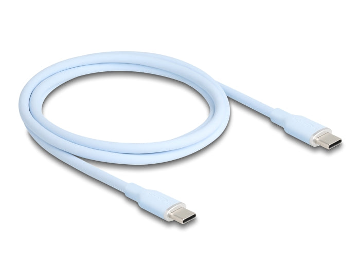 Delock 81234 Usb 2.0 Cable Usb Type-C™ Male To Male Pd 3.0 60 W 1 M Blue