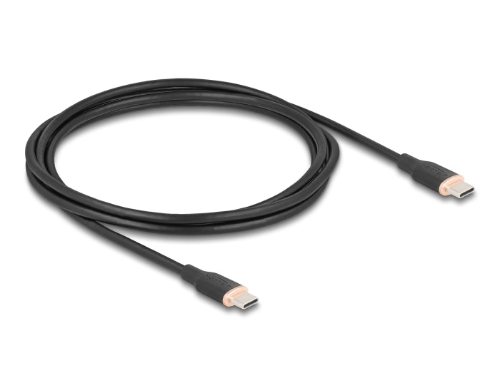 Delock 81239 Usb 2.0 Cable Usb Type-C™ Male To Male Pd 3.0 60 W 2.5 M Black