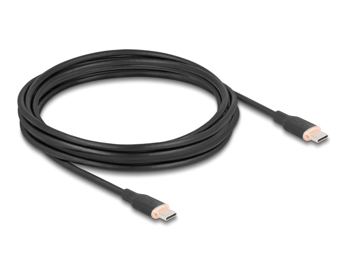 Delock 81240 Usb 2.0 Cable Usb Type-C™ Male To Male Pd 3.0 60 W 4 M Black