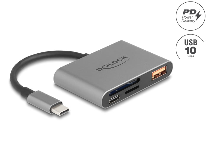 Delock 91016 Usb-C™ Card Reader For Sd And Micro Sd Memory Cards