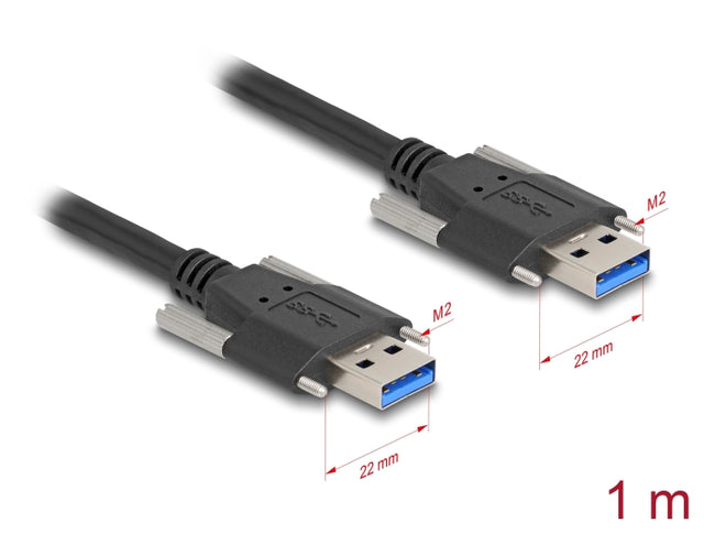 Delock 80998 Usb 5 Gbps Cable Type-A Male To Type-A Male