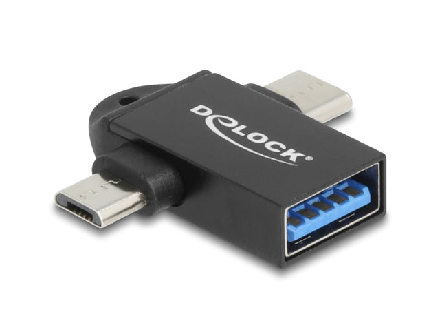 Delock 60739 Adapter Usb 10 Gbps 2 In 1 Usb-A Female