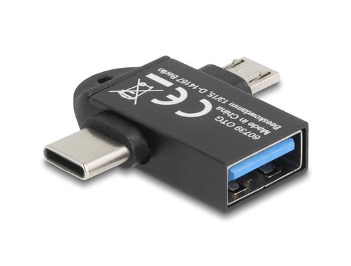 Delock 60739 Adapter Usb 10 Gbps 2 In 1 Usb-A Female