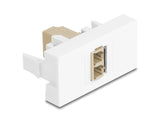 Delock 90840 Easy 45 Module Lc Duplex Female To Lc Duplex Female White / Beige