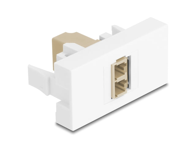 Delock 90840 Easy 45 Module Lc Duplex Female To Lc Duplex Female White / Beige