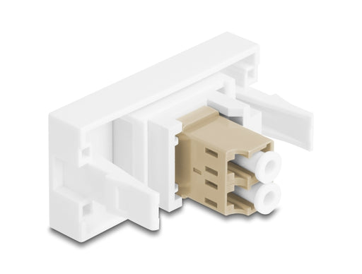 Delock 90840 Easy 45 Module Lc Duplex Female To Lc Duplex Female White / Beige