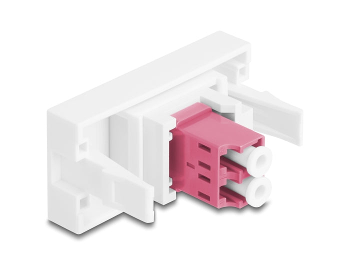 Delock 90846 Easy 45 Module Lc Duplex Female To Lc Duplex Female White / Violet