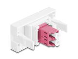 Delock 90846 Easy 45 Module Lc Duplex Female To Lc Duplex Female White / Violet