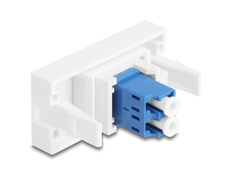 Delock 90847 Easy 45 Module Lc Duplex Female To Lc Duplex Female White / Blue