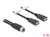 Delock 60290 M12 Cable A-Coded 8 Pin Female To 2 X Usb 2.0 Type-A Female 1 M