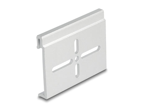 Delock 67142 Aluminium Mounting Clip For Din Rail 60.0 X 47.8 Mm Silver