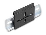 Delock 67145 Aluminium Mounting Clip For Din Rail 70.0 X 47.8 Mm Black