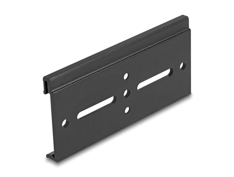 Delock 67149 Aluminium Mounting Clip For Din Rail 100.0 X 47.8 Mm Black