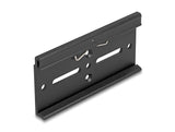 Delock 67149 Aluminium Mounting Clip For Din Rail 100.0 X 47.8 Mm Black