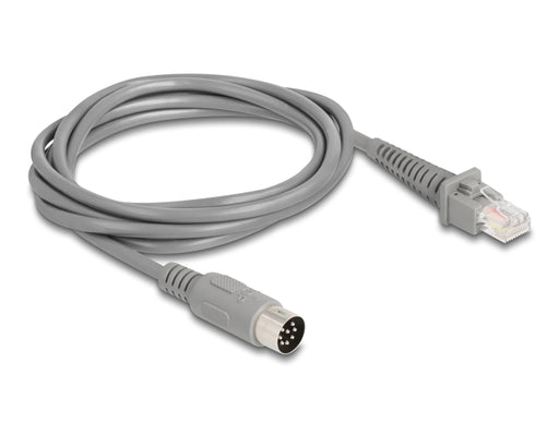 Delock 90167 Cable Rj50 Male To Din 8 Pin Male 2 M Grey