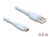 Delock 81221 Usb 2.0 Cable Usb Type-A Male To Usb Type-C™ Male 0.5 M Blue