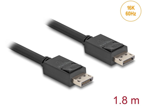 Delock 81175 Displayport Cable 16K 60 Hz 80 Gbps 1.8 M