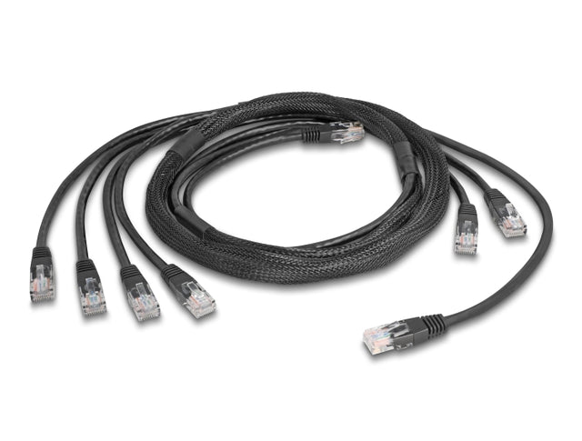 Delock 90121 Rj45 Trunk Cable 4 X Plug To 4 X Plug Cat.5E Utp Black