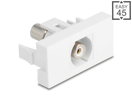 Delock 90858 Easy 45 Module Rca Female To Rca Female White / White