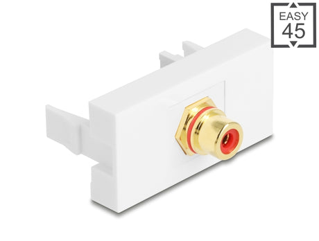 Delock 90860 Easy 45 Module Rca Female To Rca Female Gold Plated Red / White