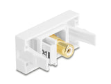 Delock 90861 Easy 45 Module Rca Female To Rca Female Gold Plated White / White