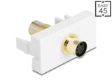 Delock 90872 Easy 45 Module Mini-Din 4 Pin Female To Female Gold Plated White