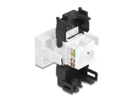 Delock 90879 Easy 45 Module Rj45 Jack To Lsa Cat.6A 180° Toolfree Black / White