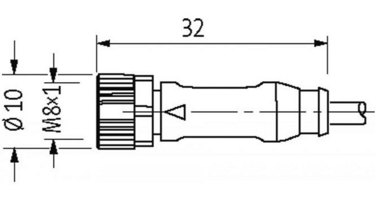 Murrelektronik 7000-08061-6340500  M8 Female 0° With Cable