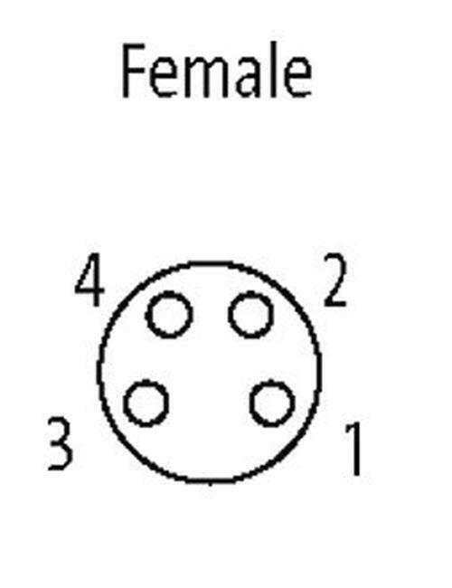 Murrelektronik 7000-08061-6340500  M8 Female 0° With Cable