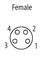 Murrelektronik 7000-08061-6340500  M8 Female 0° With Cable