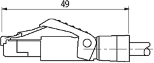 Murrelektronik 7000-44711-7961000 Cable Ethernet Shielded M12 - RJ45, 4-Pin 10m