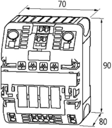 MurrElektronik 9000-41034-0100600 Mico Auxiliary Circuit 4 Channel