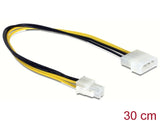 Delock 65611 Cable P4 Male To Molex 4 Pin Male 30Cm